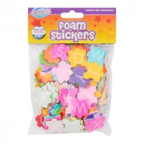 Crafty Bitz Pkt.100 Foam Stickers Alphabet Puzzle Shapes