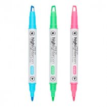 Pro:scribe Pkt.12 Twin Tip Highlighter Pens - Pastel
