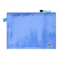 Premto Pastel B5 Extra Durable Storage Mesh Wallet - Cornflower Blue