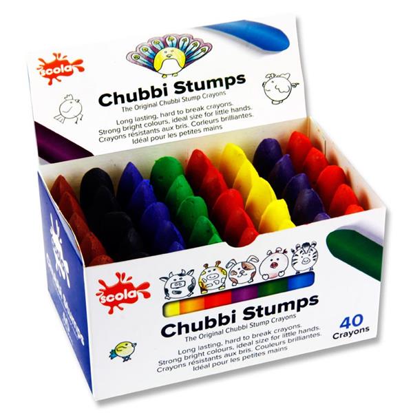 Scola Chubbi Stumps Chublets (40) - Crayons