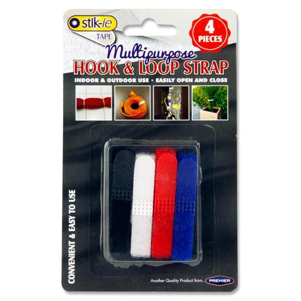 Stik-ie Card 4 Multipurpose Hook & Loop Straps