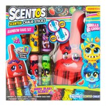 Scentos 11pce Scented Chalk Rainbow Rake Set