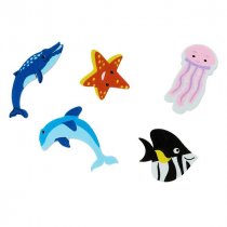 Crafty Bitz Pkt.40 Squishy Foam Stickers - Sea Animals