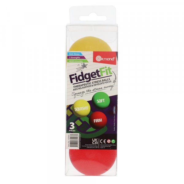 Ormond Pkt.3 Fidget Fit Therapeutic Stress Balls