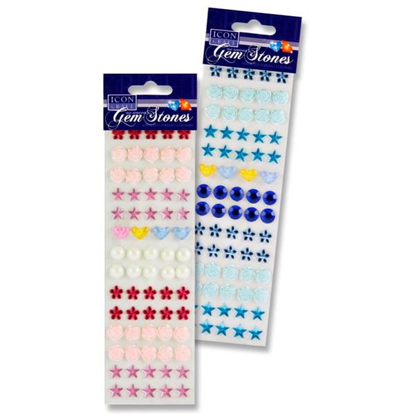 Icon Craft Card 74 Gem Stones 2 Asst.