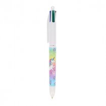 Bic Card 3 4 Colour Ballpoint Pen - Unicorn Pastel