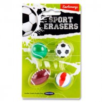 * Emotionery Card 4 Erasers - Sport
