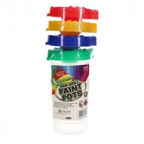 World Of Colour Pkt.4 Non-spill Paint Pots 250ml
