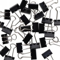 Concept Office Tub 25 19mm Black Binder Clips
