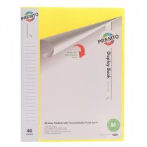 Premto A4 40 Pockets Display Book 5 Asst Cdu