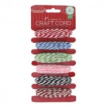 Icon CraftPk.6 Paper Craft Cord 5M - Asst