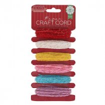 Icon CraftPk.6 Paper Craft Cord 5M - Asst