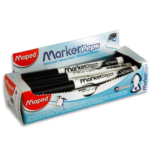 Marker'peps Small Whiteboard Markers - Black