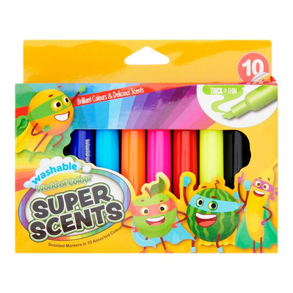 Pkt.10 Washable Super Scents Markers