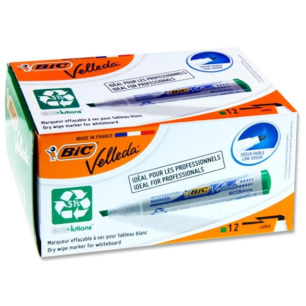 BULK BUY Velleda Green chisel tip whiteboard marker