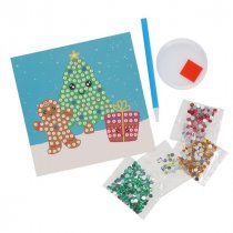 SALE - Chrismes crafting chrismas scene gem art