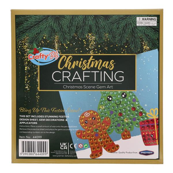 SALE - Chrismes crafting chrismas scene gem art