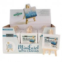 Icon Mini Easel With Canvas