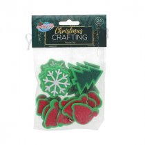 SALE Crafty Bitz Pkt.24 Christmas Crafting - Festive Felt Asst