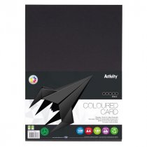 Premier Activity A4 160gsm Card 100 Sheets - Black