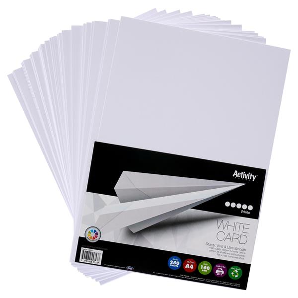 White Card 250 sheets 160gsm
