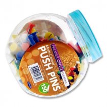 Premier Office Tub 150 Multicolour Push Pins