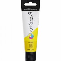 System 3 Lemon yellow Acrylic Paint 59ml
