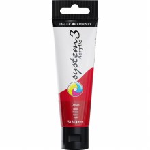 System 3 Crimson-red Acrylic Paint