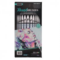 Icon Pk.15 Round Taklon Brush Set