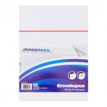 Premail Pkt.25 C5 Peel & Seal Envelopes - White