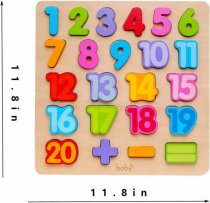 Wooden Number Puzzle 18m+