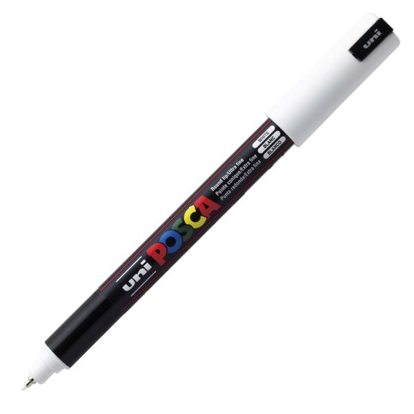 POSCA PC-1MR ULTRA FINE PIN TIP WHITE single
