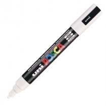 POSCA PC-5M MEDIUM BULLET TIP WHITE