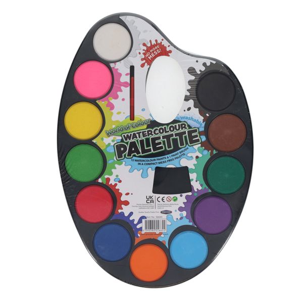 12Pce Watercolour Paint Palette