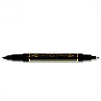 N75w Twin Tip Permanent Marker - Black