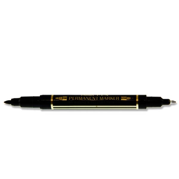 N75w Twin Tip Permanent Marker - Black