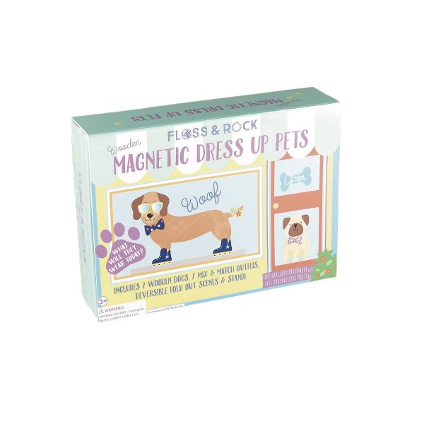 FLOSS & ROCK WOODEN MAGNETIC DRESS UP - PETS