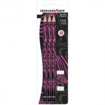 Pencil set Neon Pink/Black