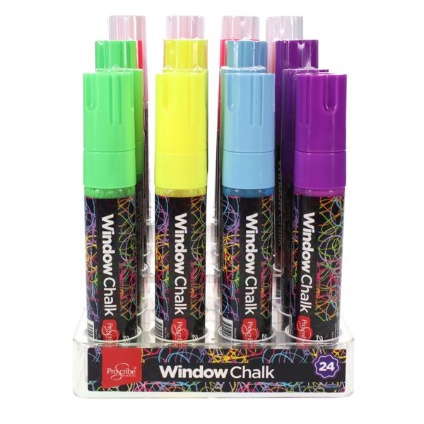 ProScribe 25G Window Chalk Marker - 6 Asst