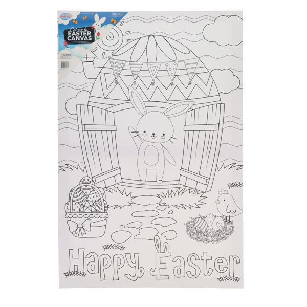Crafty Bitz Colour In Easter Canvas 50Cmx40cm
