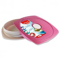 Maped Picnik - Concept 900ml Lunch Plate - Tender Rose