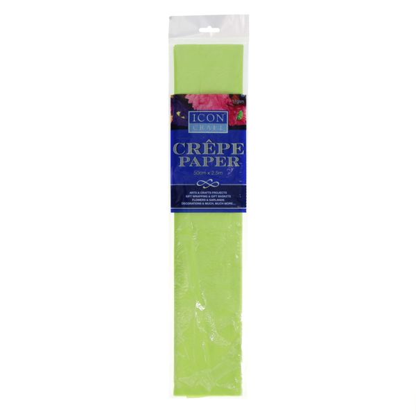 Icon Craft 17Gsm Crepe Paper - Lime Green