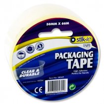 Stik-ie Transparent Packing Tape - 66M X 50Mm