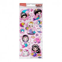 Emotionery Card 25 Puffy Stickers - Mermaid