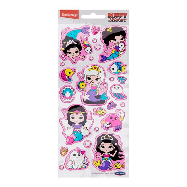 Emotionery Card 25 Puffy Stickers - Mermaid