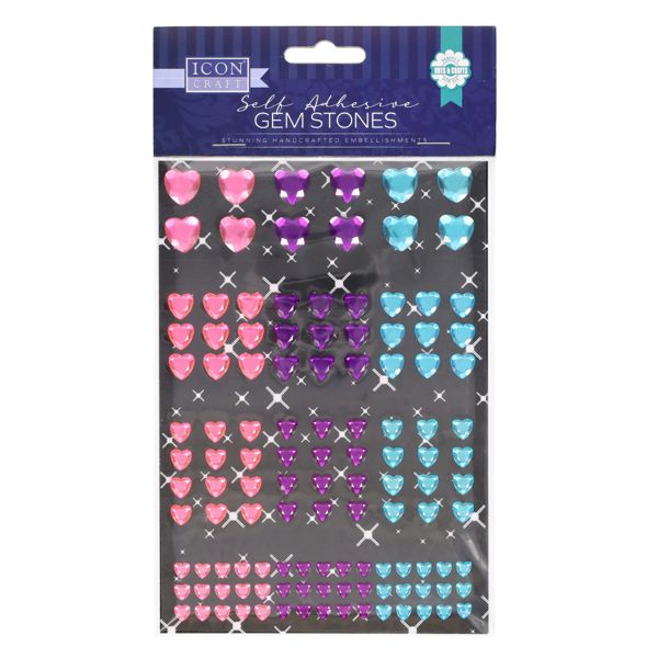Icon Craft Self Adhesive Gem Stones (Loveheart version)