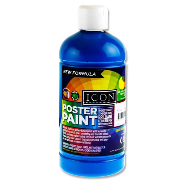 Poster Paint 500ml - Cyan
