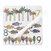 Floss & Rock Magic Dinosaurs Colour in Water Pad And Pen