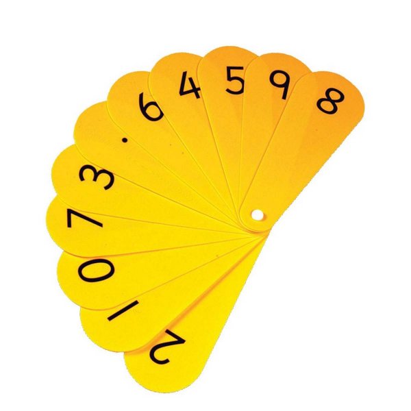 CleverCo Teacher Number Fan 0 to 9-HARD PLASTIC