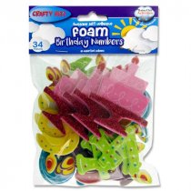 Pkt.34 Foam Stickers - Birthday Numbers